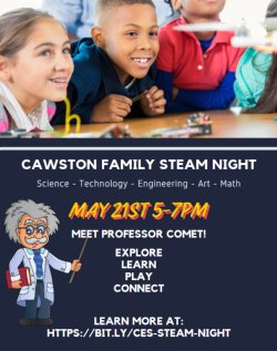 Cawston Family STEAM Night Flyer